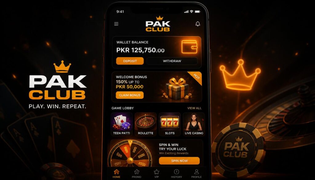 Pak Club, Pak Club login, Pak Club app, Pak Club download, Pak Club apk, Pak Club register, Pak Club Game